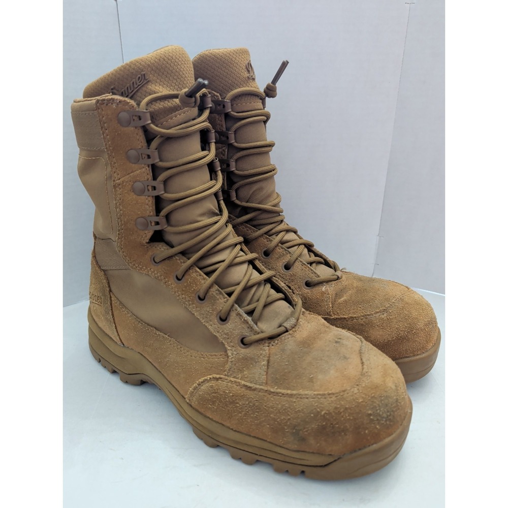 Danner Tanicus Side-Zip 8" Coyote 400G Comp Toe Combat Boots 55325 Sz 8 EE